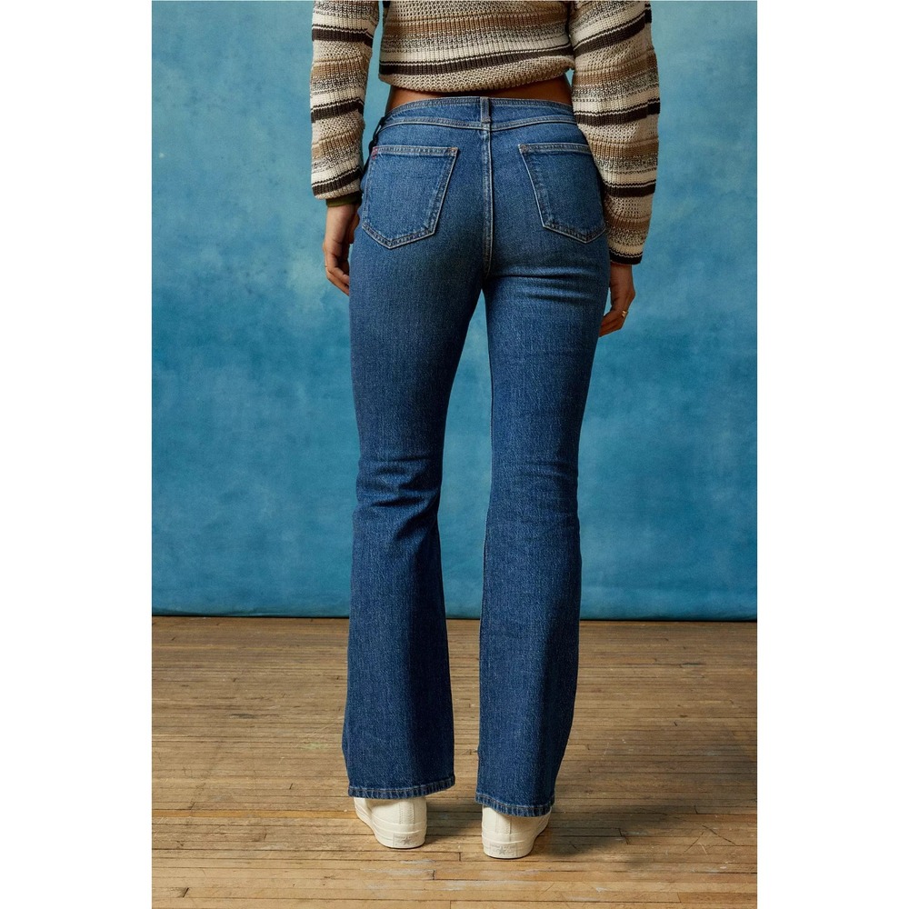 BDG Urban Outfitters No Waistband Low Rise Straight Leg Jeans Blue Size 25 - Picture 11 of 15